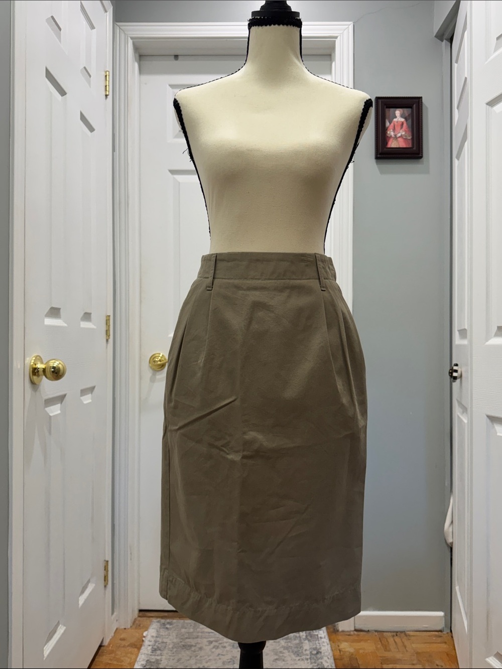 Vintage Lacoste 100% Cotton Pencil Skirt | Classic Preppy French Style